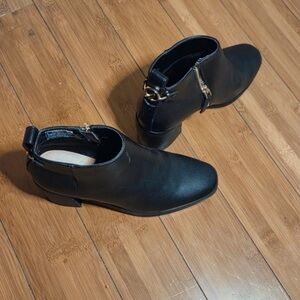 Nautica Black Heeled Boots